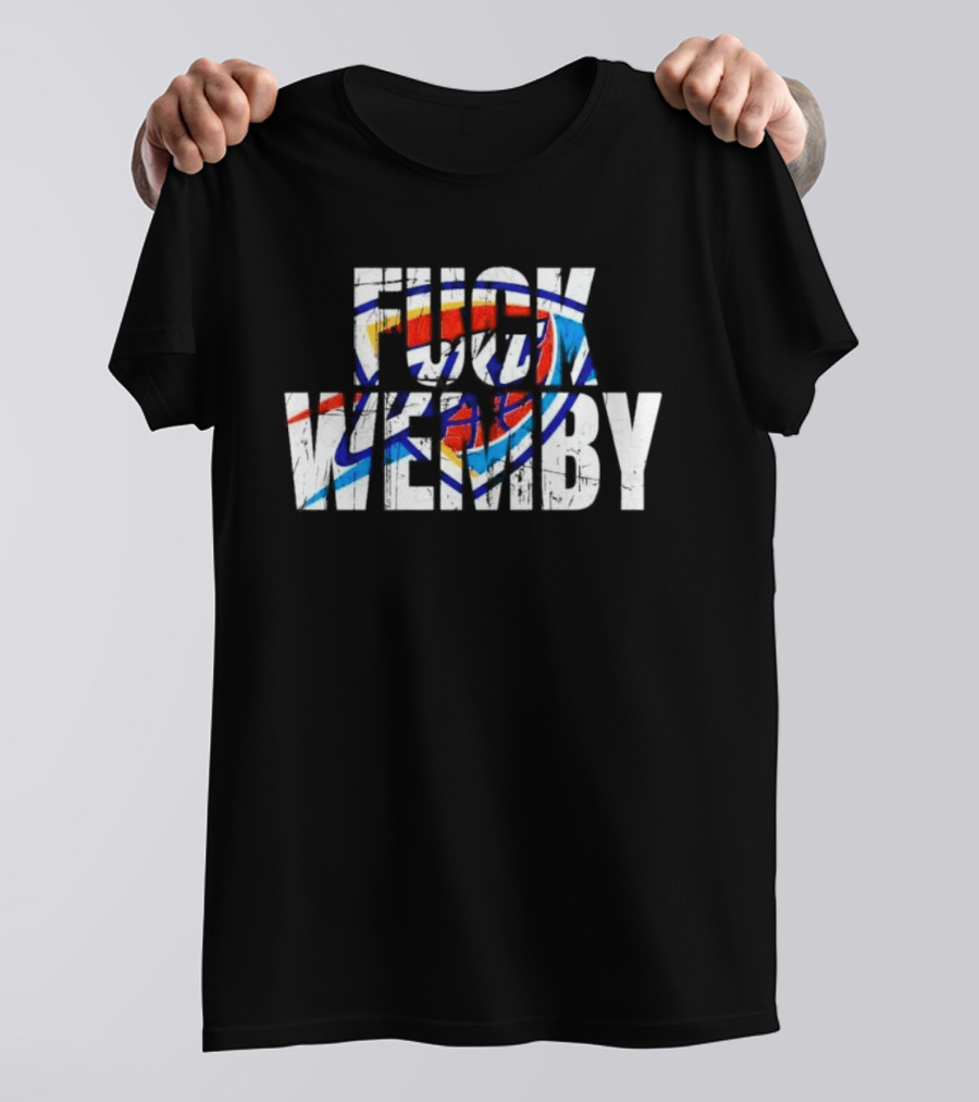 OKC Thunder Text Logo Overlay Wemby T-Shirt
