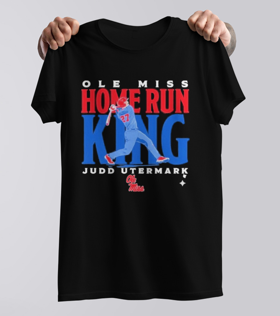 Ole Miss Home Run King Judd Utermark 27 T-Shirt