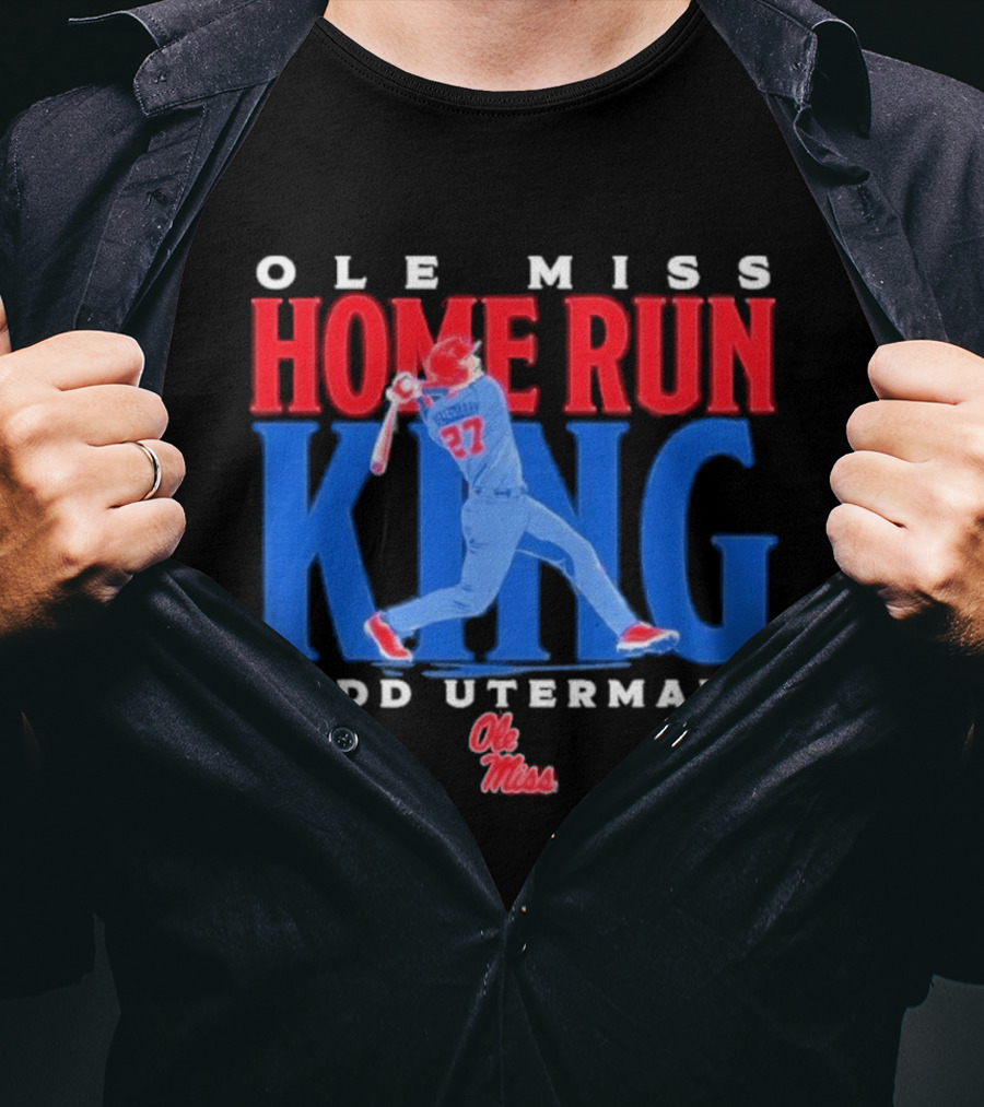 Ole Miss Home Run King Judd Utermark 27 T-Shirt