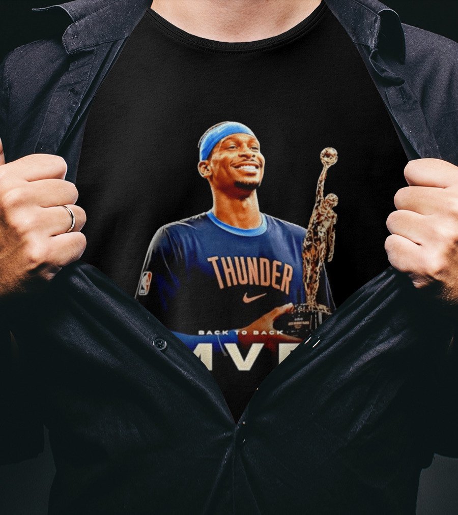 Shai Gilgeous Alexander Back To Back MVP Oklahoma City Thunder 2026 T-Shirt