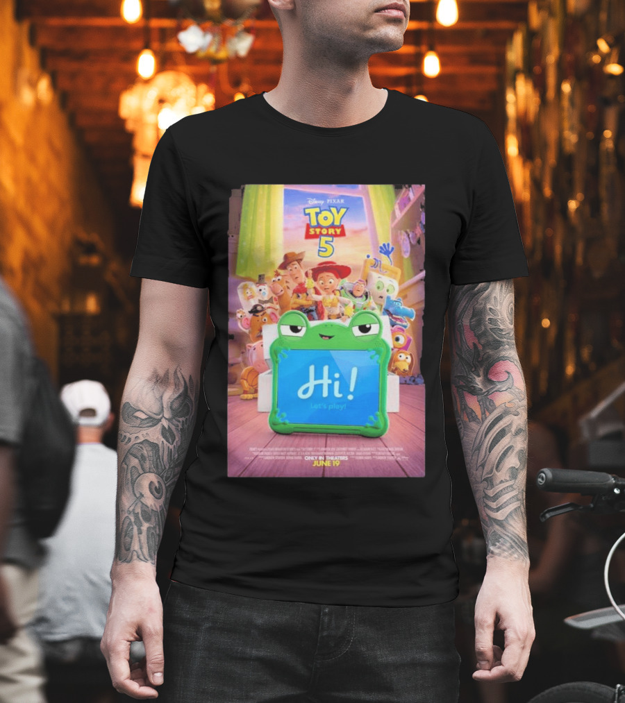 Disney Pixar Toy Story 5 Hi! Let's Play In Theaters June 19 Playtime Has A New Look T-Shirt