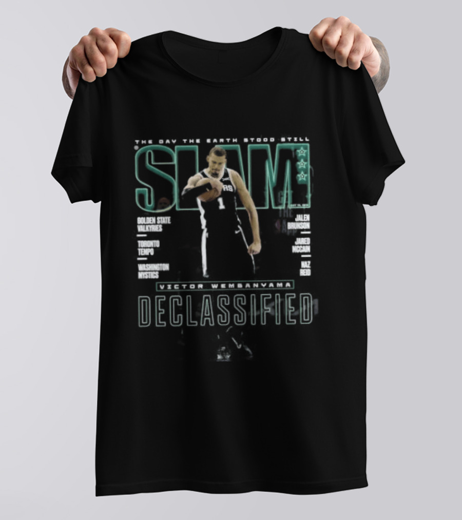 SLAM Victor Wembanyama Declassified The Day The Earth Stood Still T-Shirt