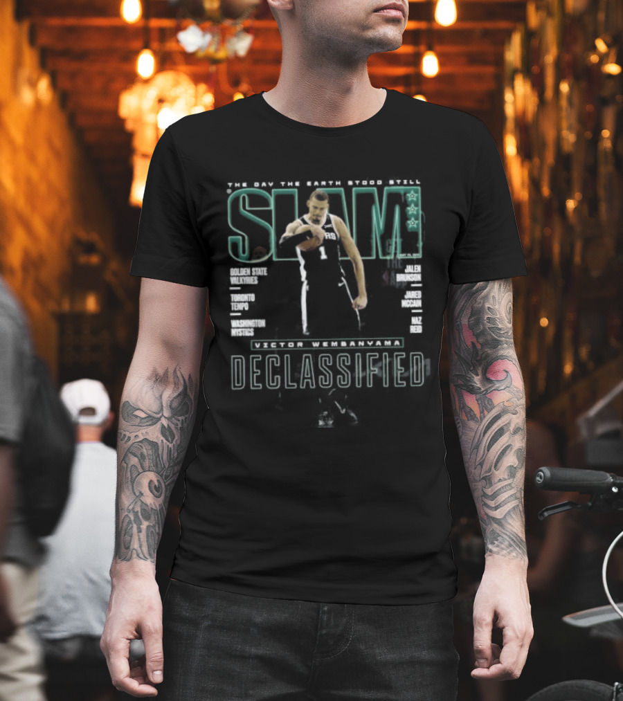 SLAM Victor Wembanyama Declassified The Day The Earth Stood Still T-Shirt