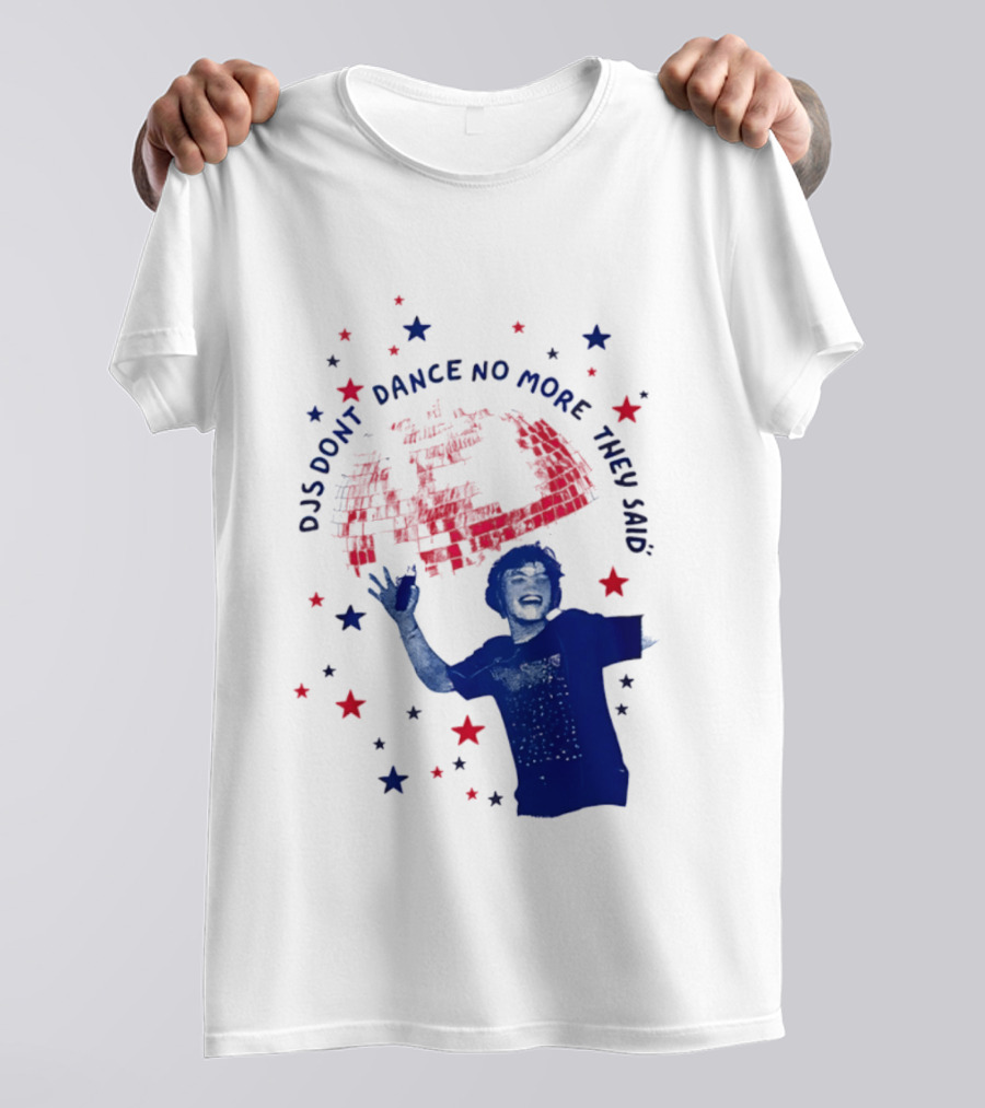 DJS Don't Dance No More They Said Funny DJ Enthusiast Graphic With Stars And Music T-Shirt