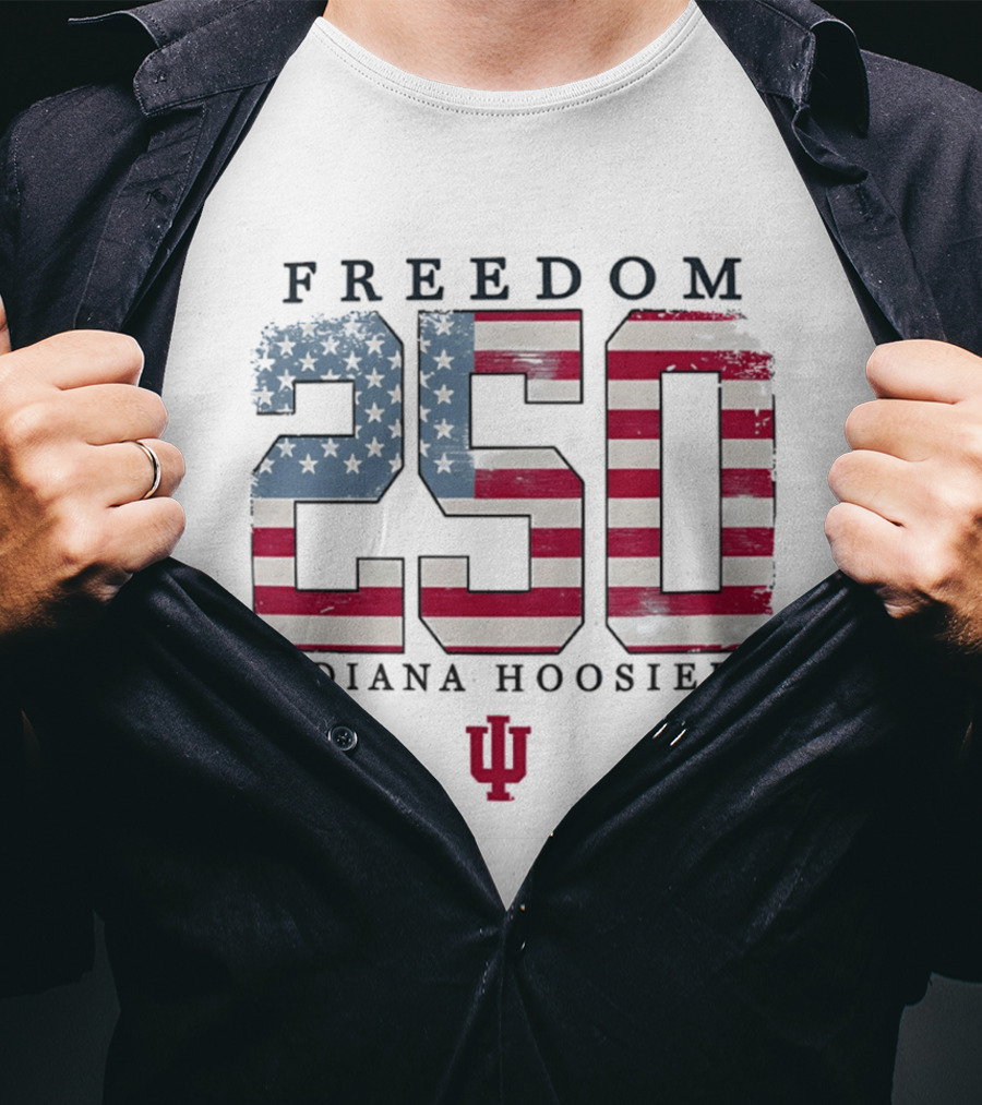 Indiana Hoosiers Freedom 250 Stars And Stripes Celebration T-Shirt