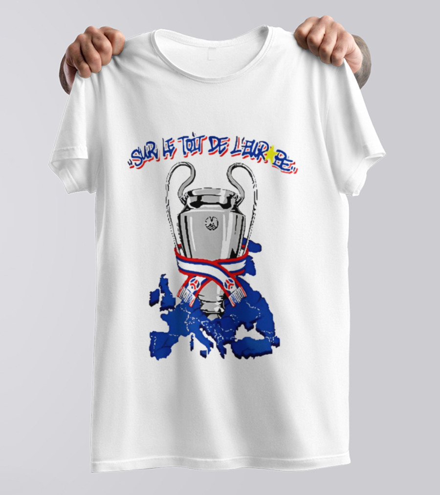 Paris Saint Germain Sur Le Toit De L'Europe 2026 Trophy T-Shirt