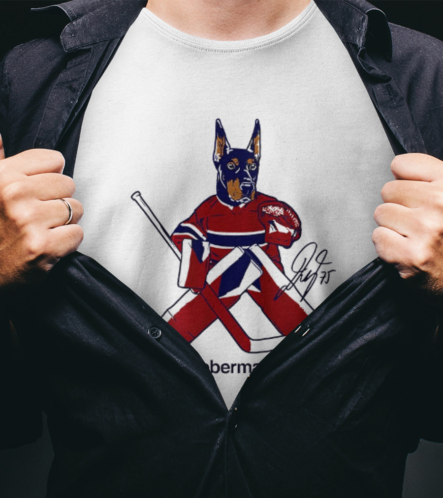 Jakub Doberman Dobes Montreal Canadiens Hockey Player T-Shirt