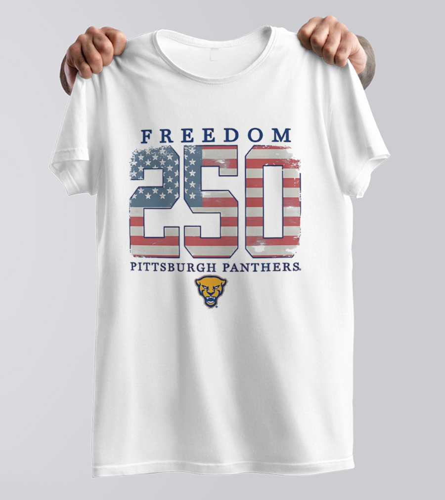 Freedom 250 Pittsburgh Panthers American Flag T-Shirt