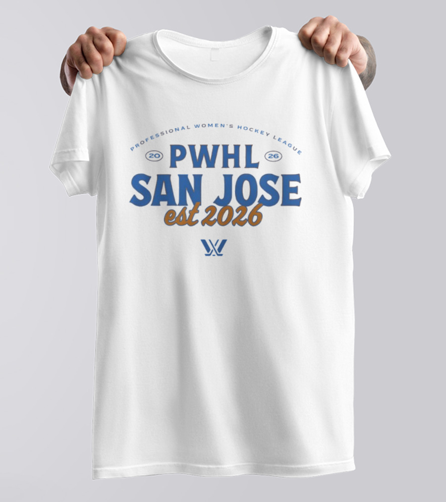 PWHL San Jose Professional Women's Hockey League Est 2026 T-Shirt