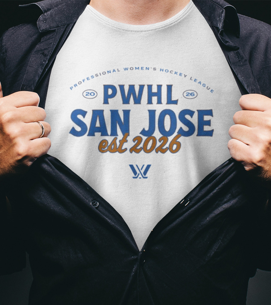 PWHL San Jose Professional Women's Hockey League Est 2026 T-Shirt