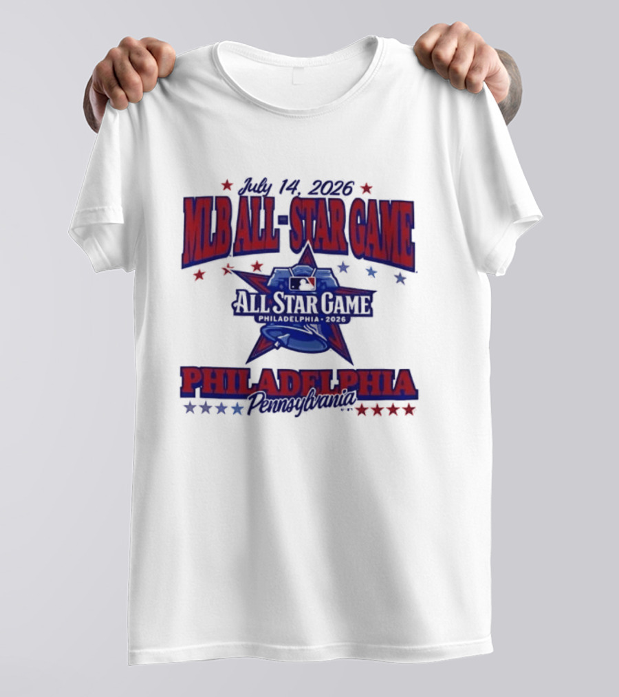 July 14 2026 MLB All Star Game Philadelphia Pennsylvania Liberty Bell Stars T-Shirt