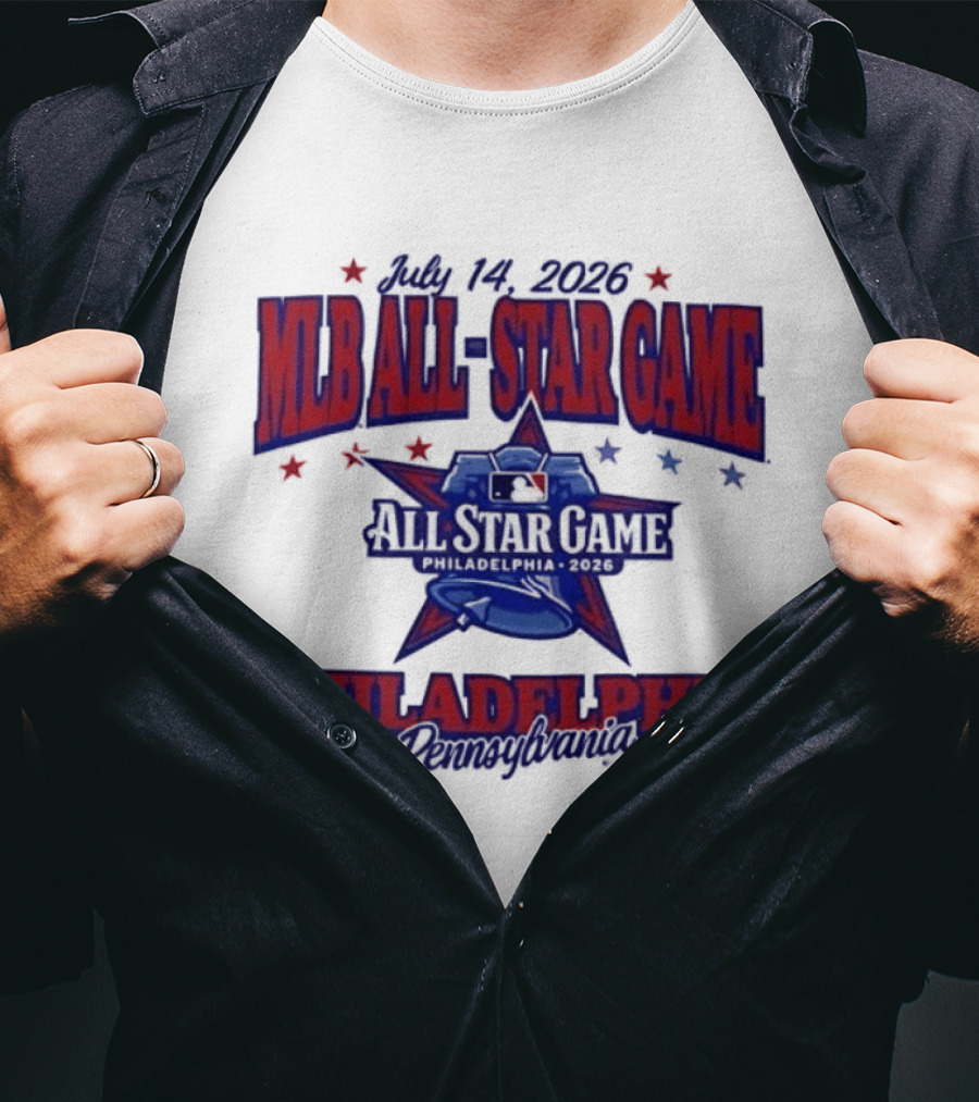 July 14 2026 MLB All Star Game Philadelphia Pennsylvania Liberty Bell Stars T-Shirt