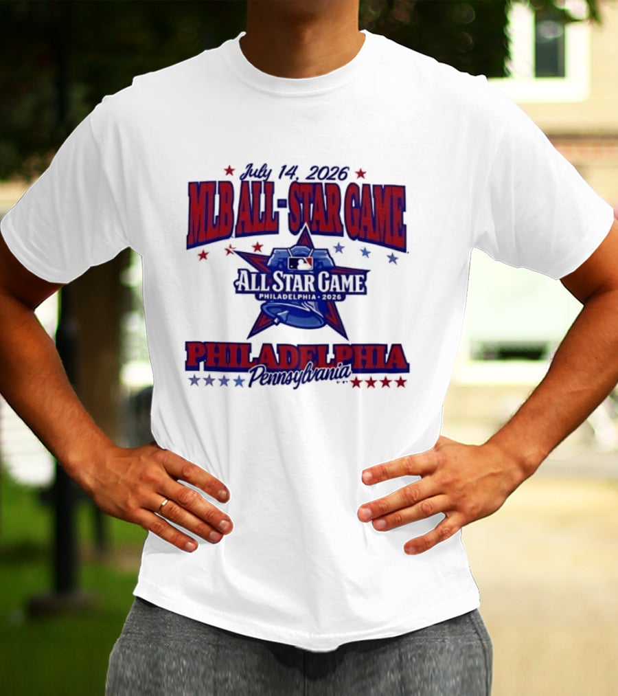 July 14 2026 MLB All Star Game Philadelphia Pennsylvania Liberty Bell Stars T-Shirt