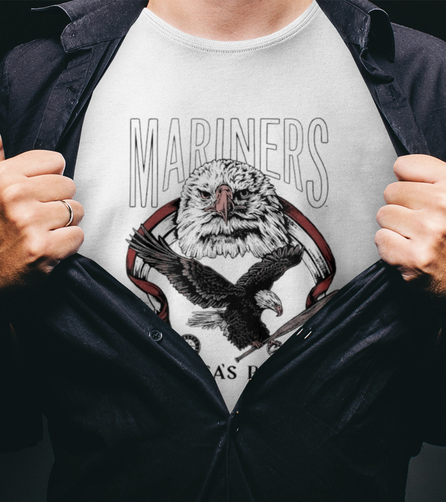 Mariners America's Pastime Bald Eagle Celebration T-Shirt