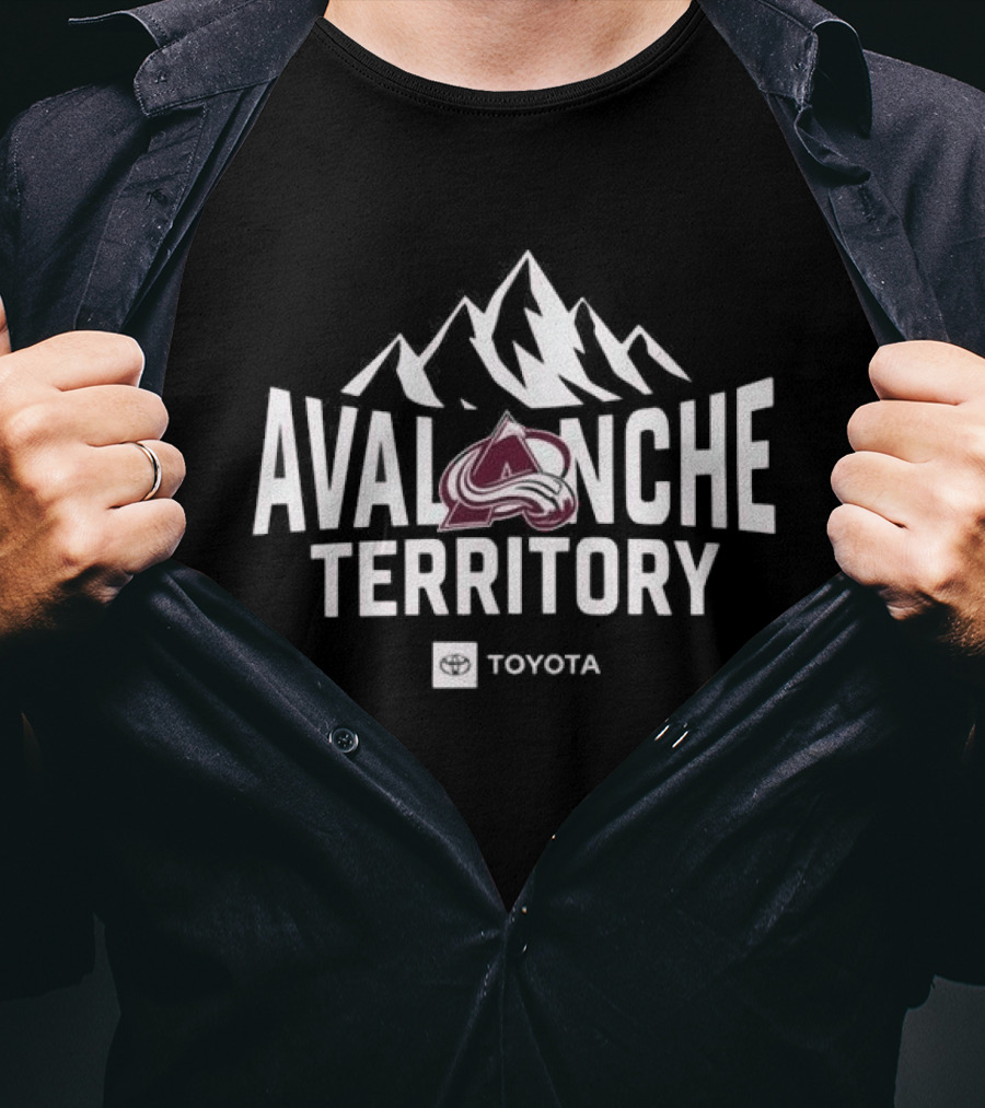 Avalanche Territory Toyota Colorado Hockey Mountains T-Shirt