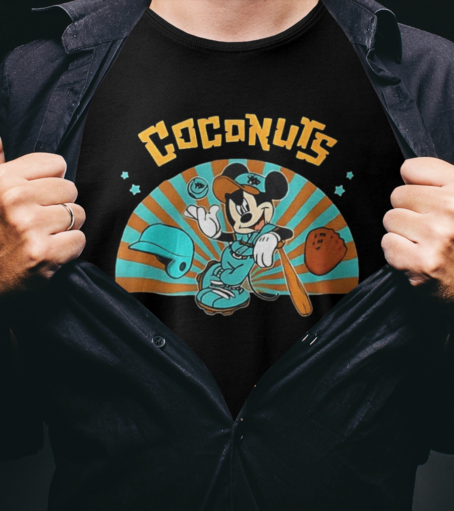Coconuts Baseball Mickey Mouse Batting Gear 2026 T-Shirt