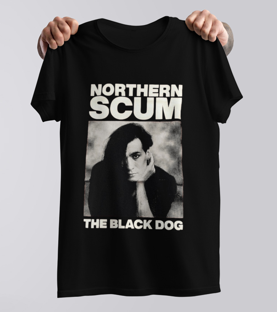 Northern Scum The Black Dog Monochrome T-Shirt
