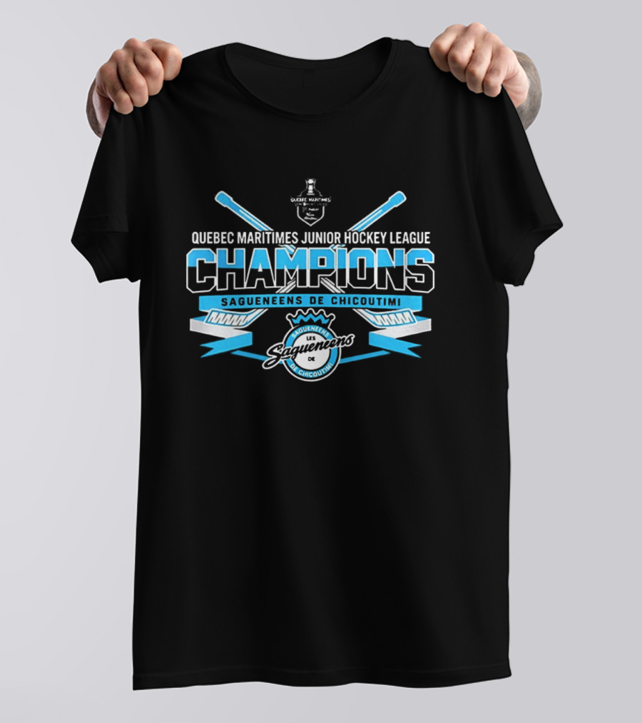 Quebec Maritimes Junior Hockey League Champions Saguenéens De Chicoutimi T-Shirt