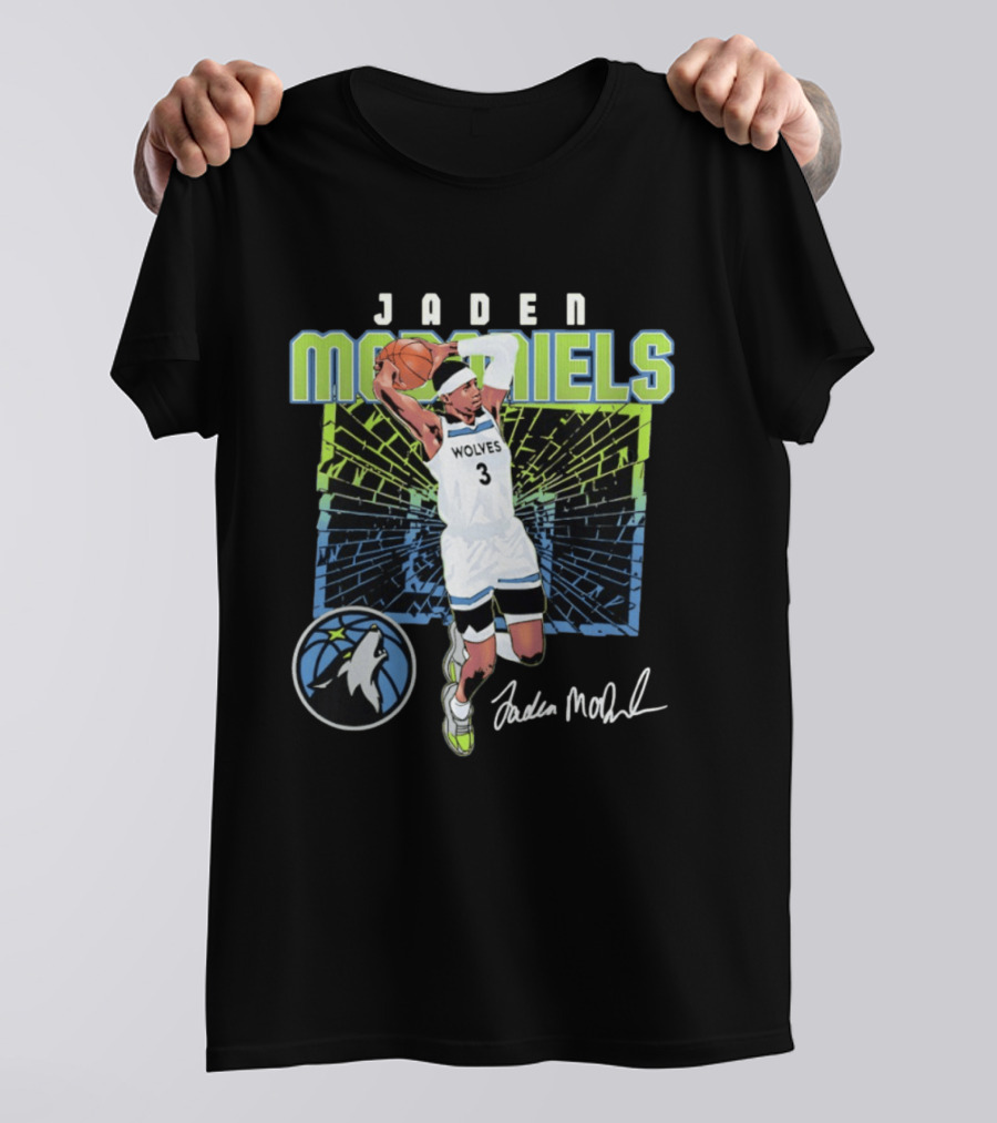 Jaden McDaniels Wolves Basketball Number 3 Minnesota Timberwolves T-Shirt