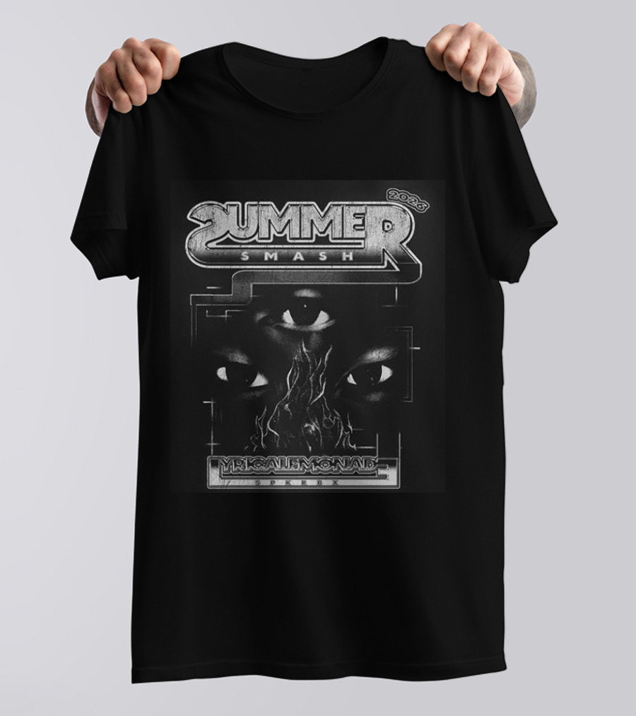 Summer Smash 2026 Festival Lineup Connections Bad Bears Dragon Skull Eyes T-Shirt