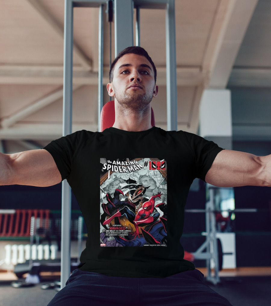 The Amazing Spider Man 1000 Featuring Ravaged By Joe Kelly Pepe Larraz Plus Anniversary Stories Marvel Variant Cover T-Shirt