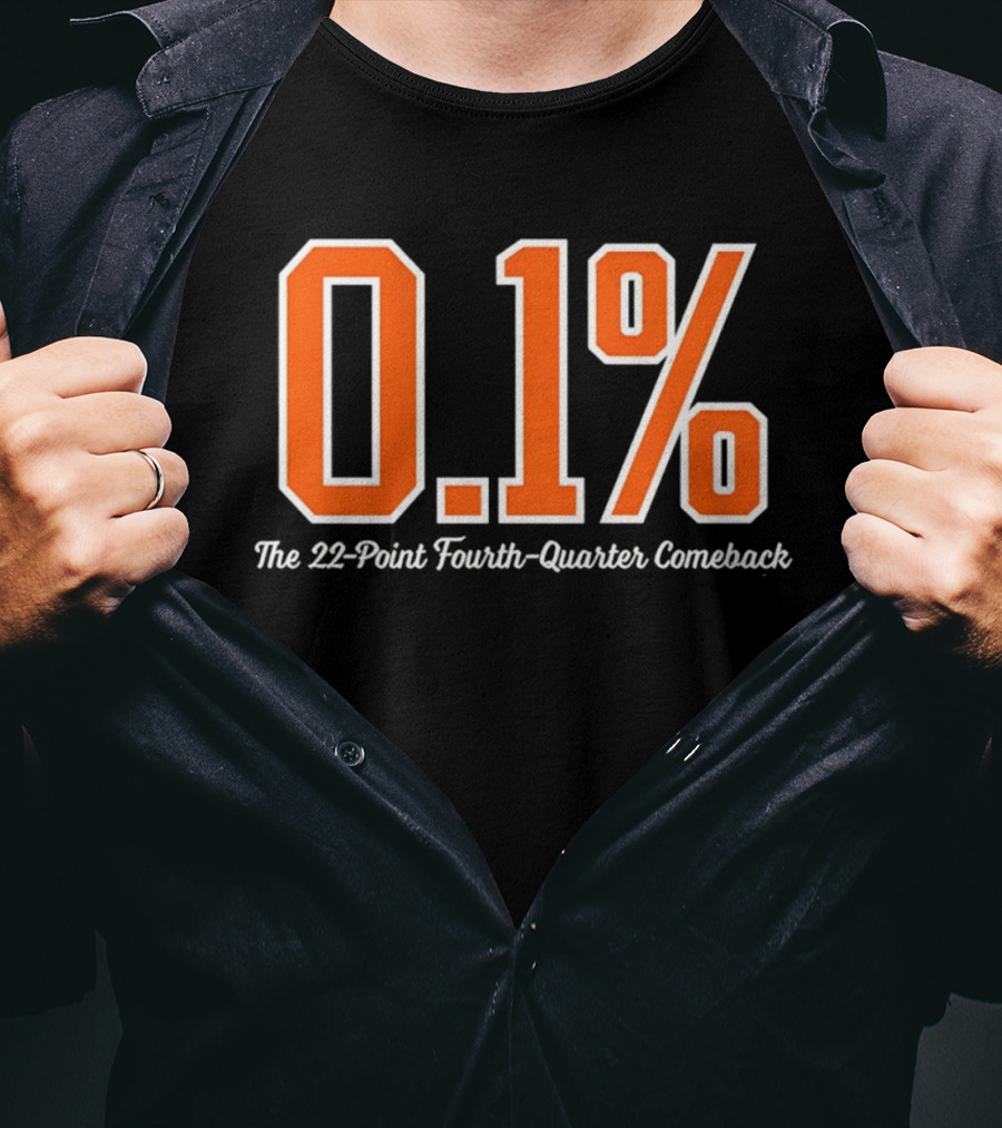 New York Knicks 0.1 Percent The 22 Point Fourth Quarter Comeback T-Shirt