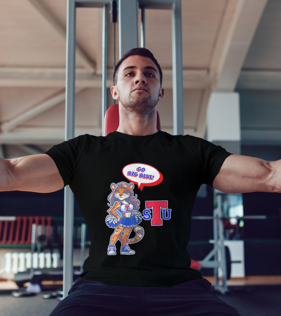 Tiger Cheerleader Go Big Blue STU T-Shirt