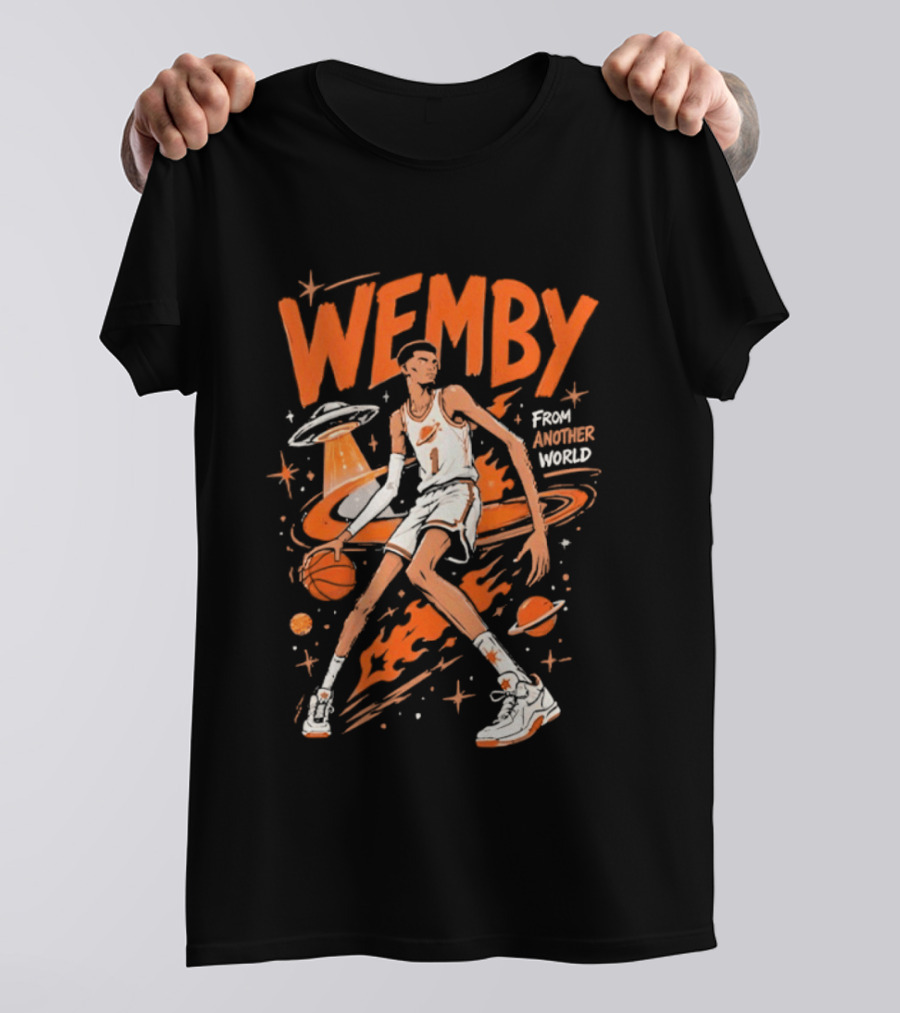 Wemby From Another World San Antonio Spurs Alien Victor Wembanyama T-Shirt