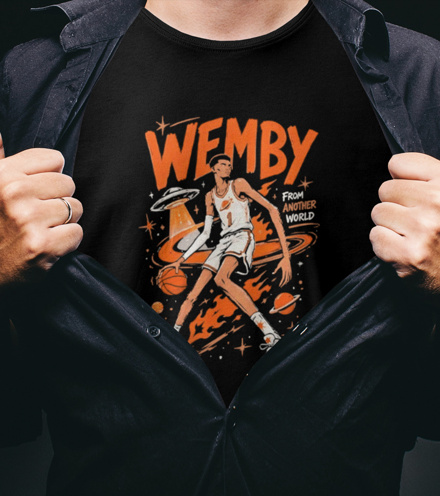 Wemby From Another World San Antonio Spurs Alien Victor Wembanyama T-Shirt