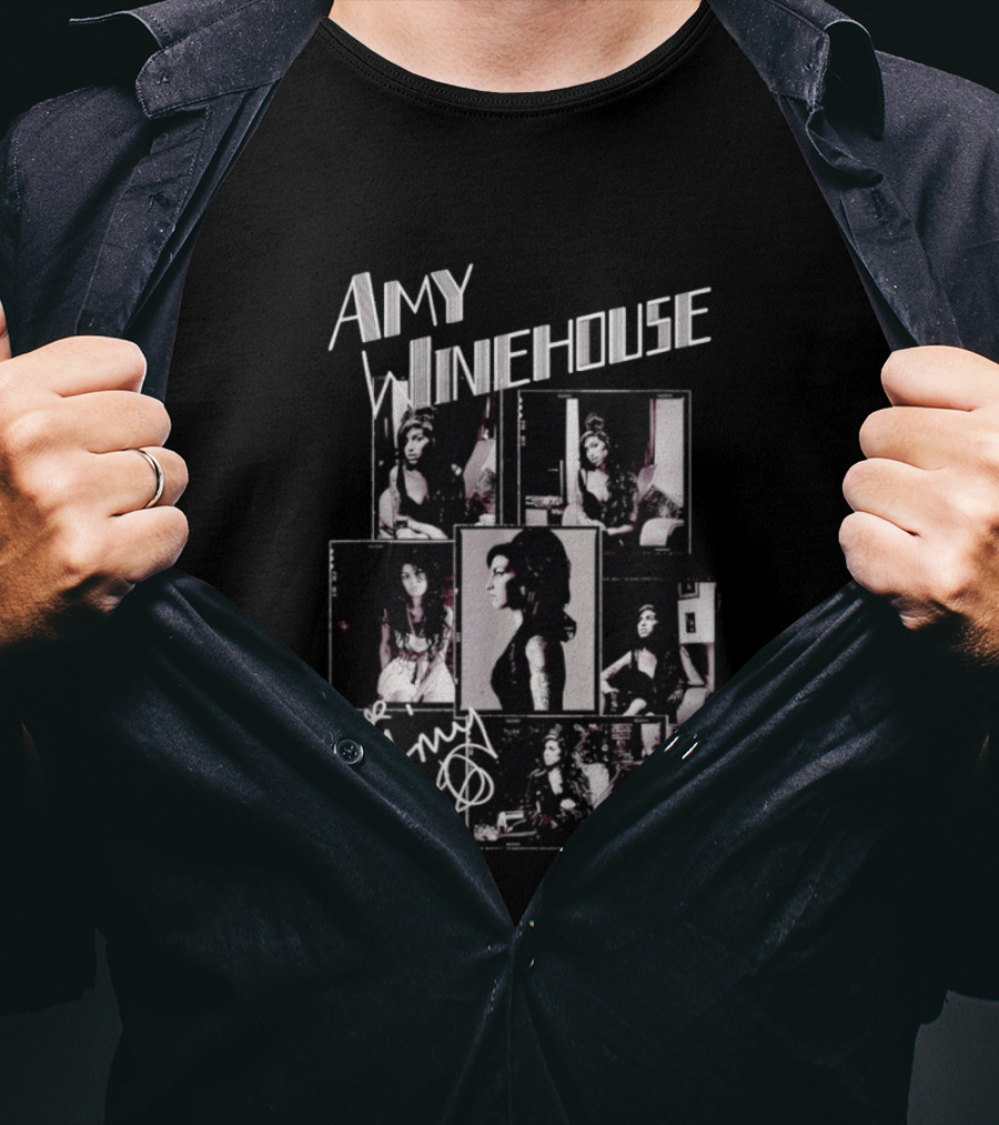 Amy Winehouse Photo Collage Love Amy T-Shirt