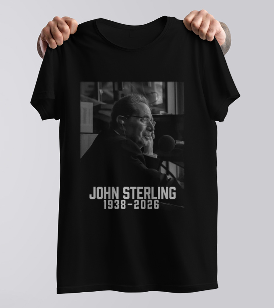 John Sterling 1938 2026 Radio Announcer Microphone T-Shirt