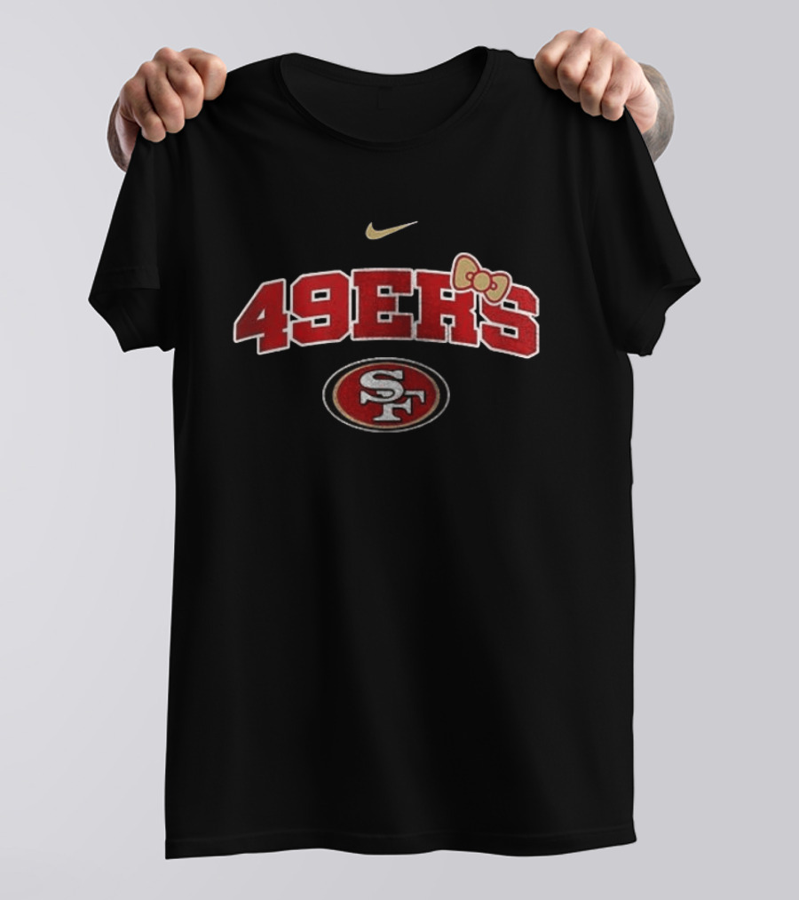 San Francisco 49ers Hello Kitty Nurse Loves Her Nike Sports Fan T-Shirt