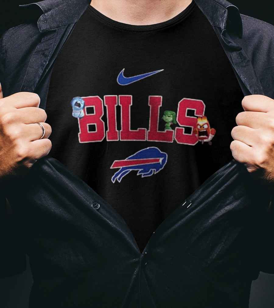Buffalo Bills Nike Inside Out Characters All The Feels T-Shirt
