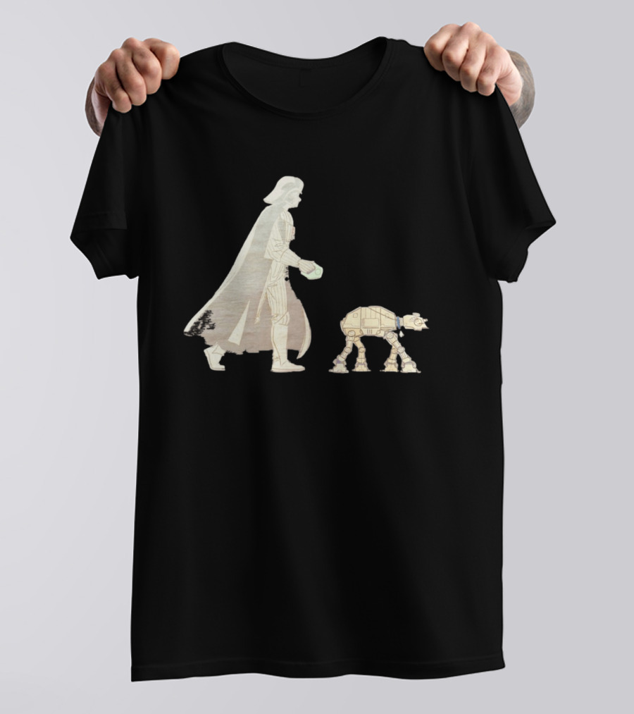 Star Wars Darth Vader Walking AT AT Walker T-Shirt
