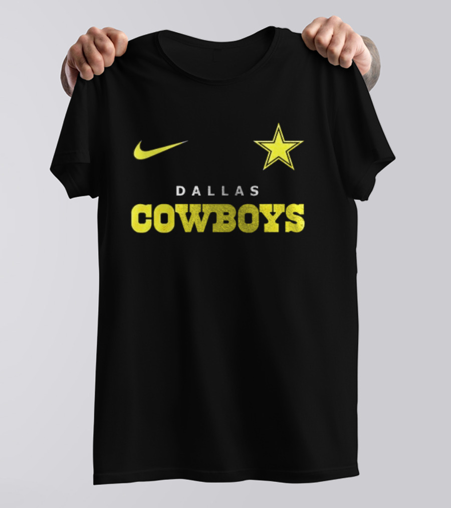 Dallas Cowboys Nike Batman Star Yellow T-Shirt