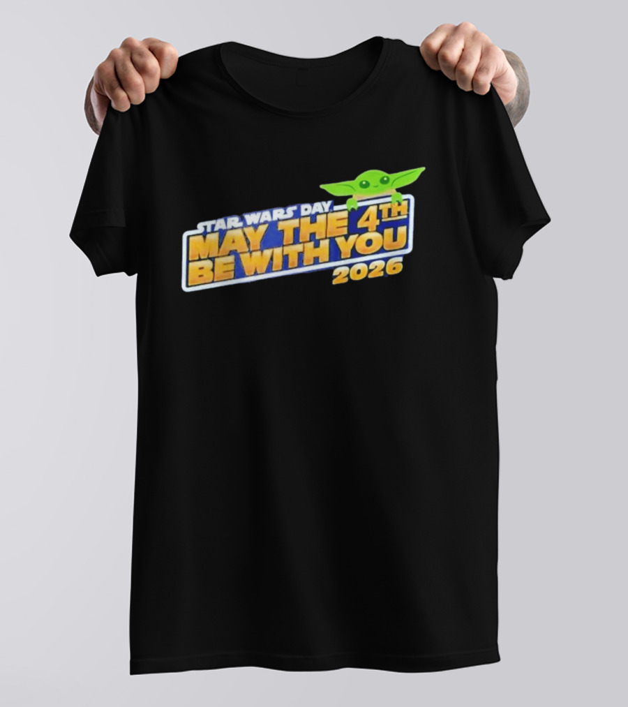 Star Wars Day May The 4th Be With You 2026 Funny With Green T-Shirt