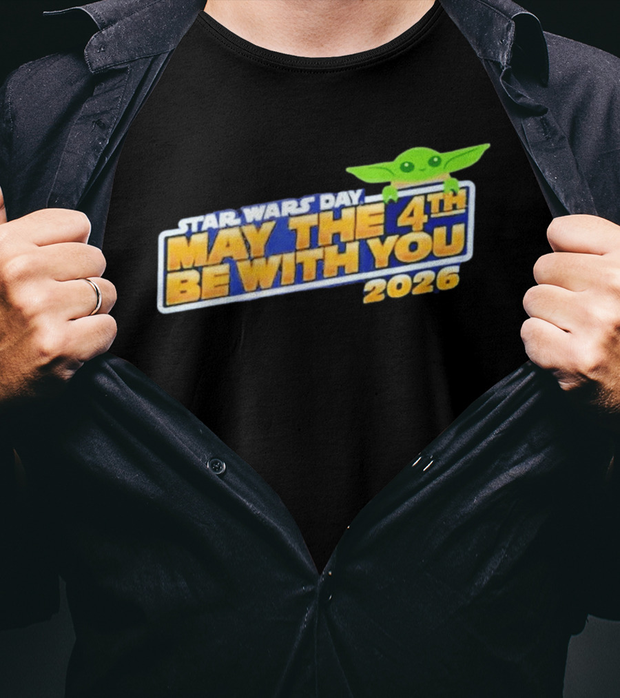 Star Wars Day May The 4th Be With You 2026 Funny With Green T-Shirt
