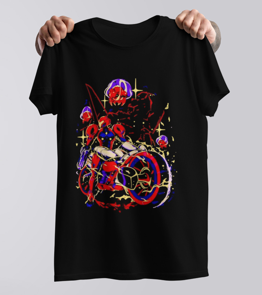 Under New Stars Samus Aran Vi O La Motorcycle Metroid Prime 4 Beyond T-Shirt