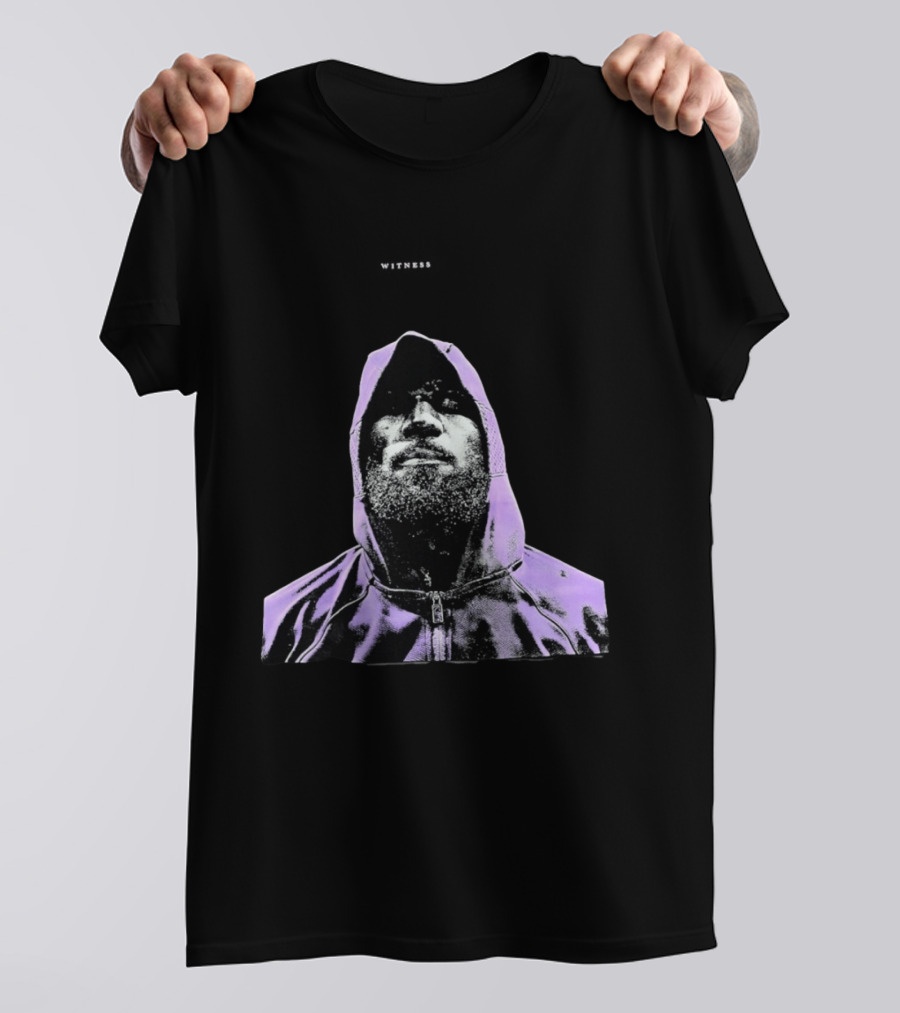 Witness LeBron James Style Purple T-Shirt