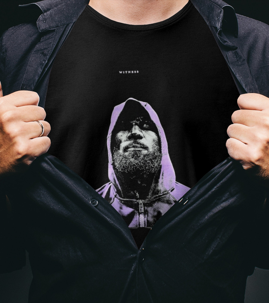 Witness LeBron James Style Purple T-Shirt