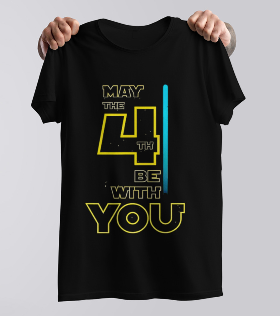 Star Wars May The 4th Be With You Lightsaber T-Shirt