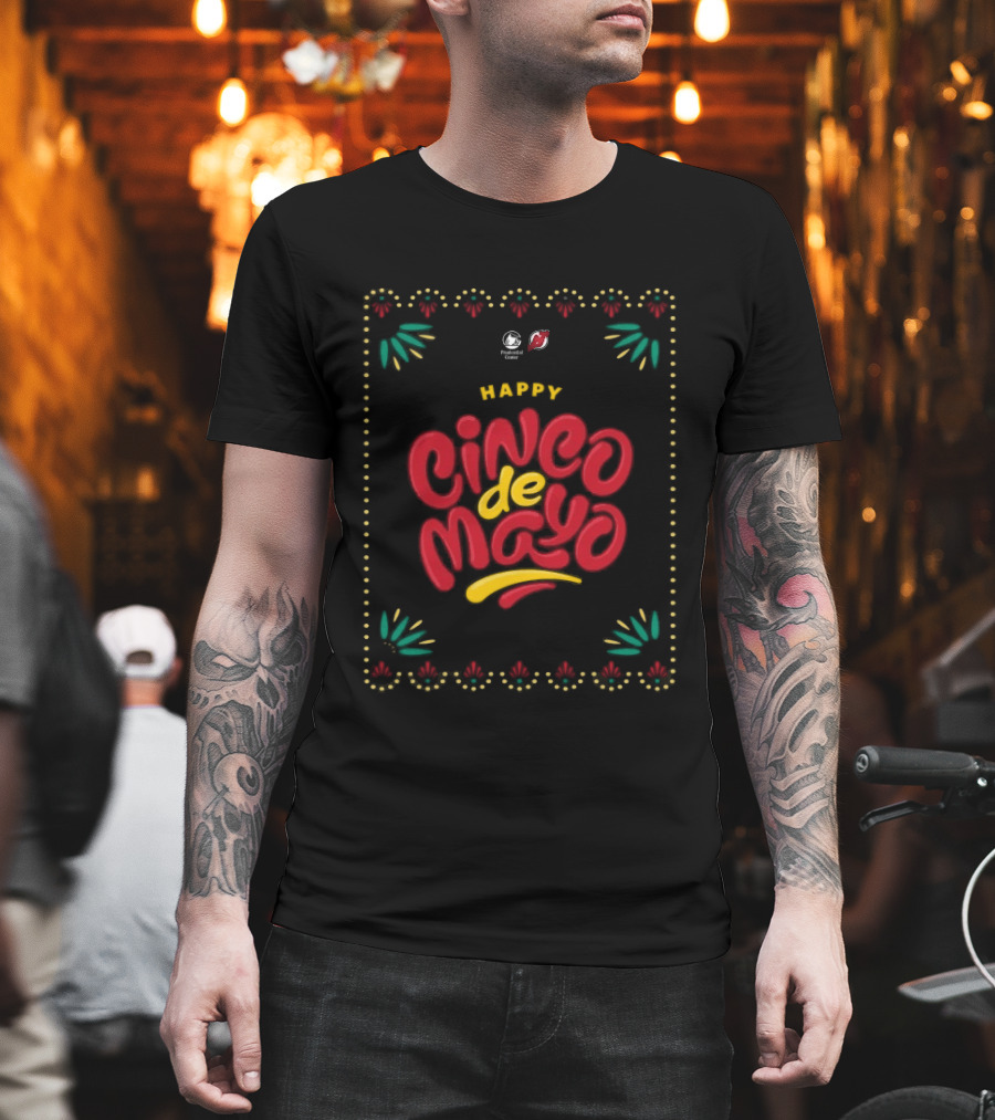 New Jersey Devils Happy Cinco De Mayo Celebration T-Shirt