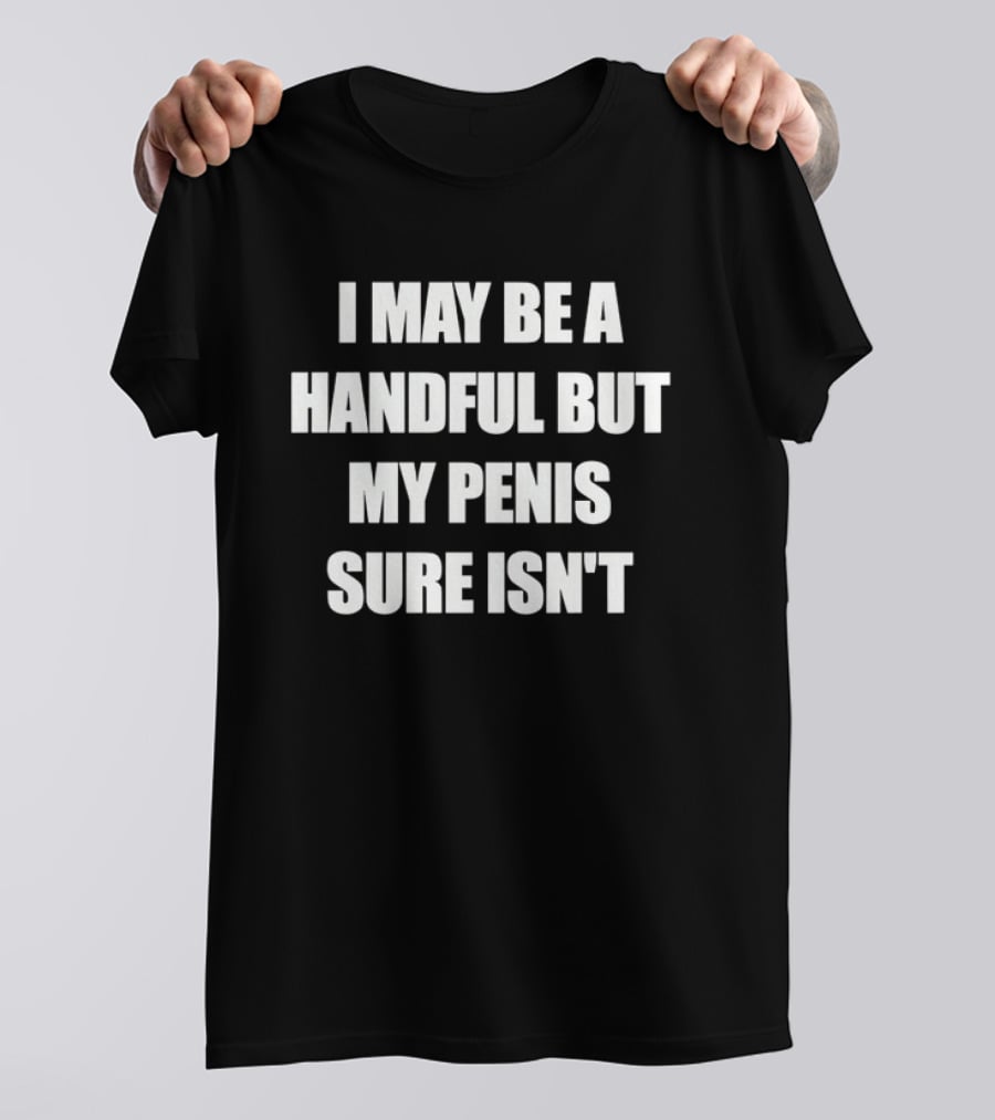 I May Be A Handful But My Penis Sure Isn't T-Shirt