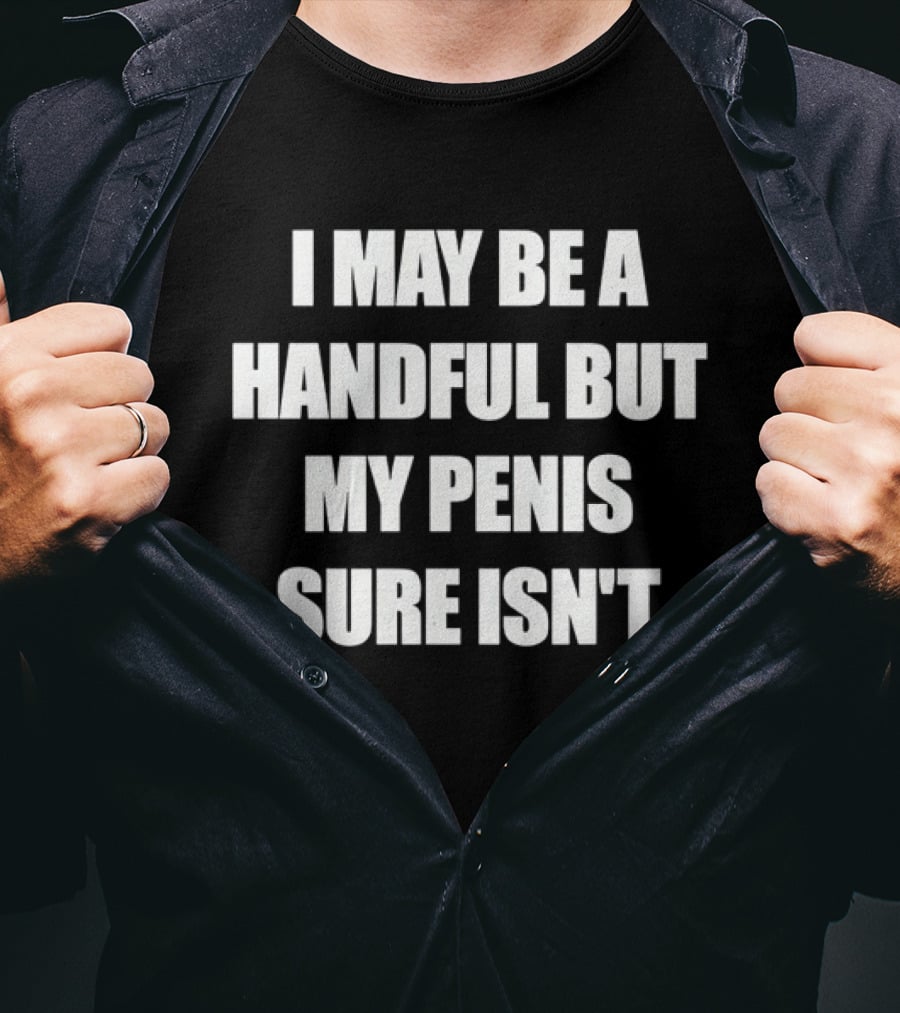 I May Be A Handful But My Penis Sure Isn't T-Shirt