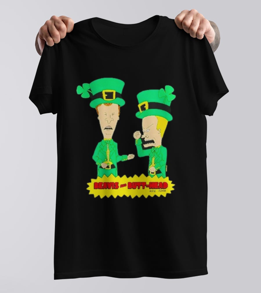 Beavis And Butt Head Leprechaun Costumes Green Bay Packers Mike Judge T-Shirt