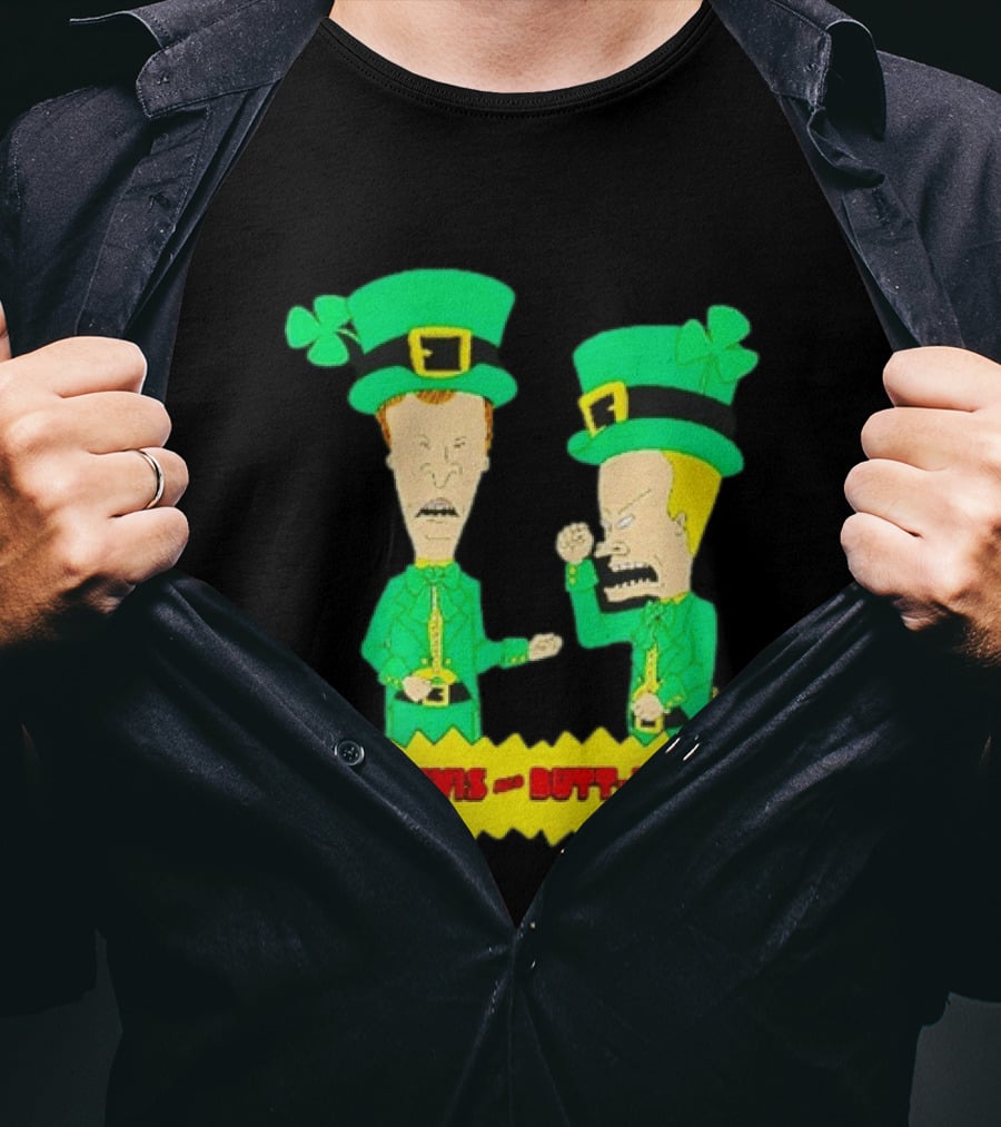 Beavis And Butt Head Leprechaun Costumes Green Bay Packers Mike Judge T-Shirt