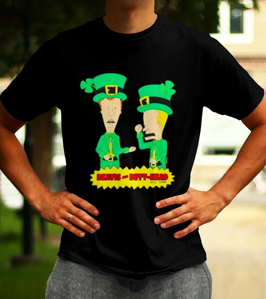 Beavis And Butt Head Leprechaun Costumes Green Bay Packers Mike Judge T-Shirt