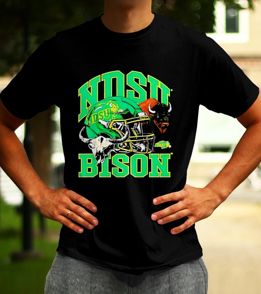 NDSU Bison Helmet Best NCAA Football Team Spirit T-Shirt