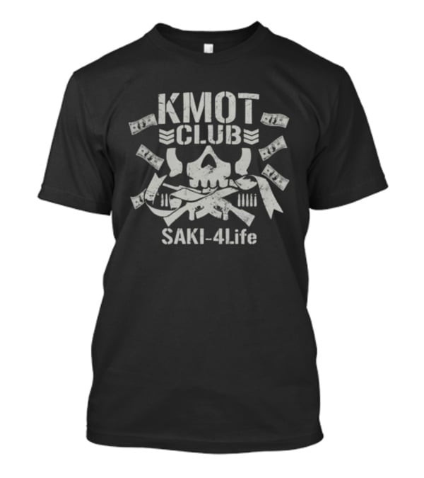 Kmot Club Saki 4 Life Skull And Guns T-Shirt