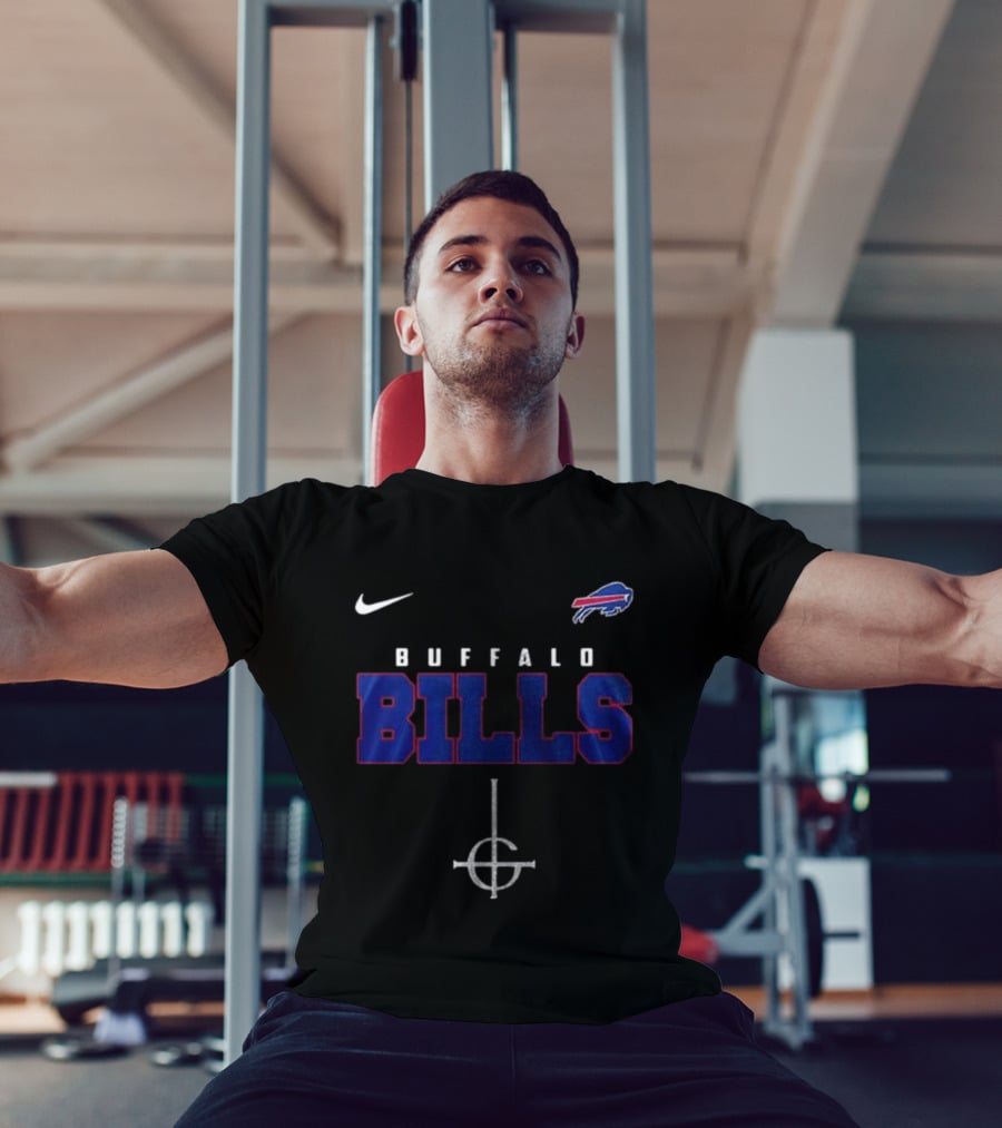 Buffalo Bills Nike Ghost Band Skeleton Collaboration T-Shirt